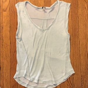 Soft teal free people tank